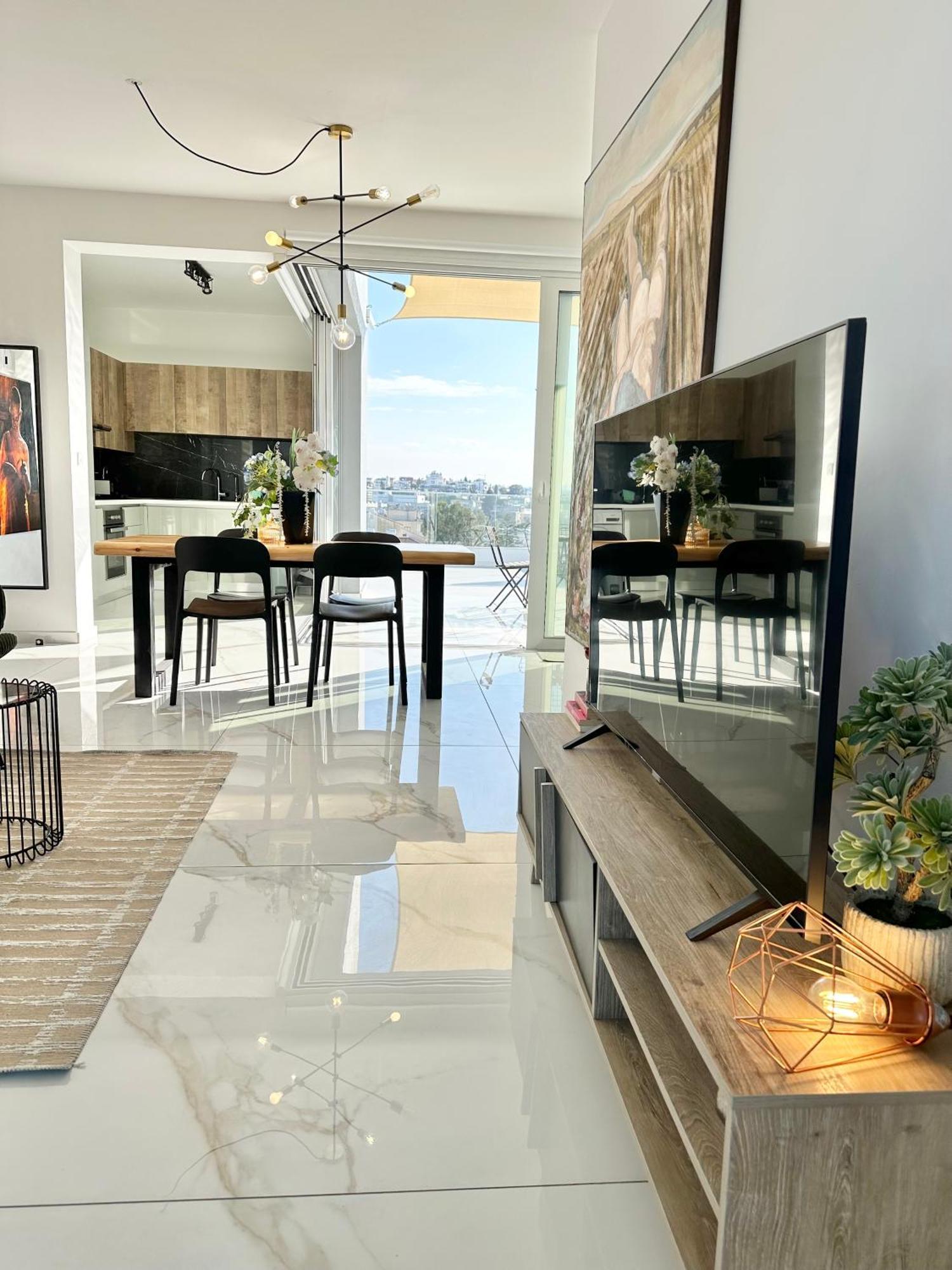 Luxury City Penthouse-Panoramic View-Near Unic Nikósie Exteriér fotografie